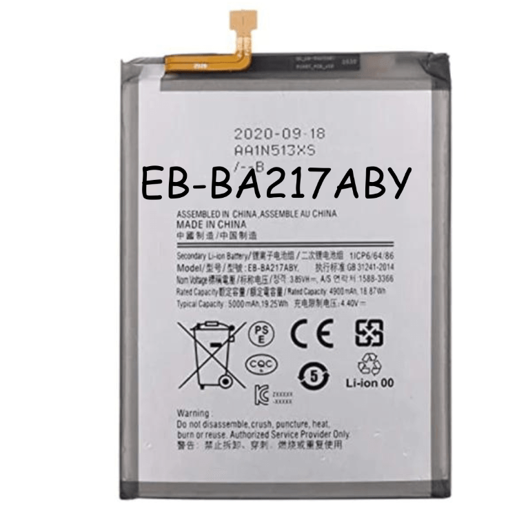 EB-BA217ABY 5000mAh Li-Polymer Battery For Samsung GalaxyA02 A022, A12 A125, A21s A217, A13 A136, - Best Cell Phone Parts Distributor in Canada, Parts Source EB-BA217ABY 5000mAh Li-Polymer Battery For Samsung GalaxyA02 A022, A12 A125, A21s A217, A13 A136, - Best Cell Phone Parts Distributor in Canada, Parts Source